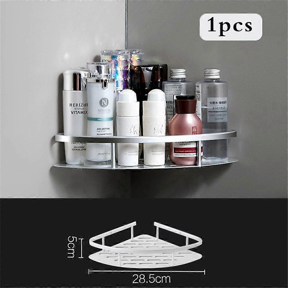 Alumimum Bathroom Shelf Storage Rack Shower Caddy Shampoo Holder Corner Wall Shelves Spice Rack Bathroom Kitchen Organizer