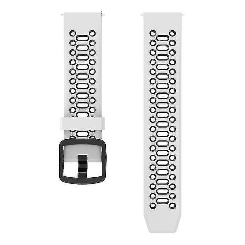 Dual Color 20mm Silicone Watchband For Coros Pace 2/Garmin vivoactive 5/GarminActive 5/Venu Sq 2