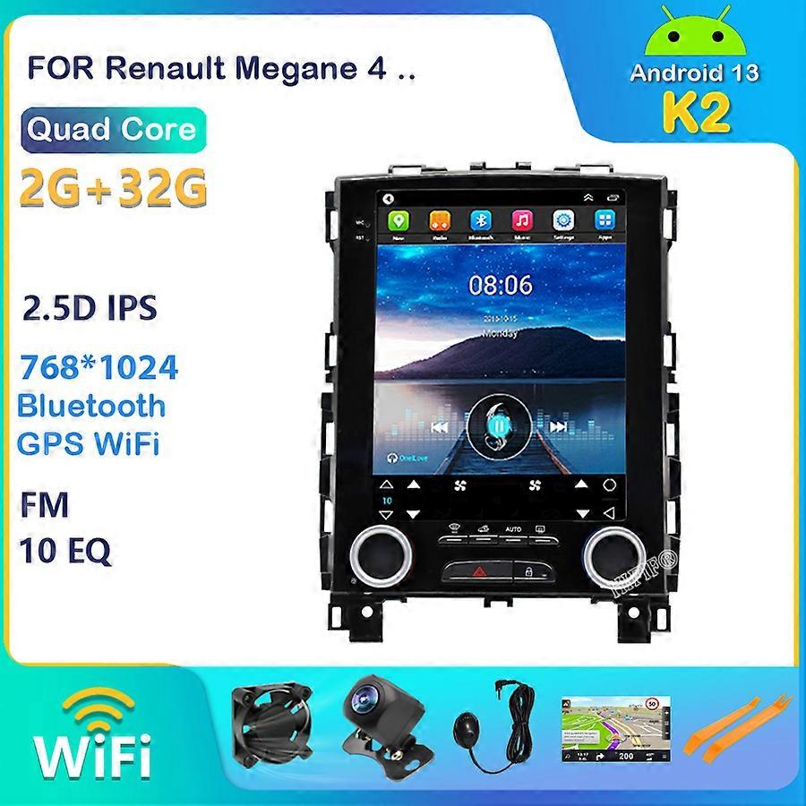 Android 13 Vertical Tesla Screen Car GPS Radio Navigation player for Renault Megane 4 Samsung Koleos "SM6" Talisman 2017-2019