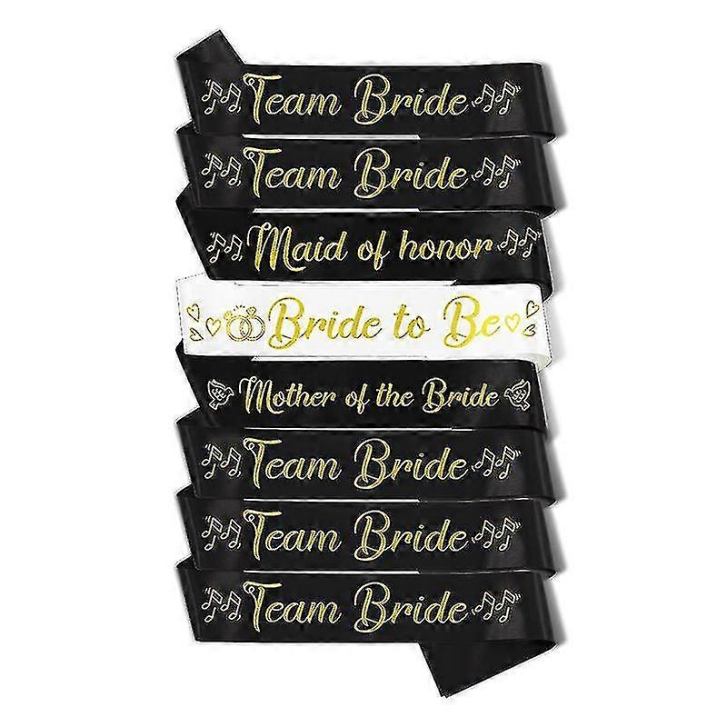 New Designbride To Be And Team Bride Bridesmaid Bride Tribe Sash Set Hen Night