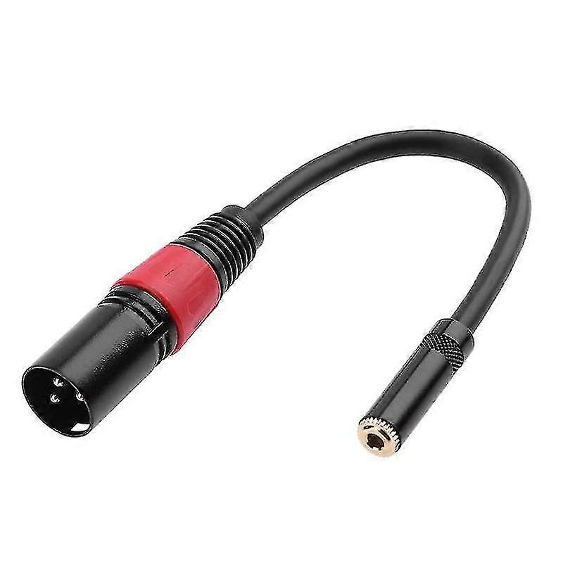 0.2m Xlr 3 دبوس ذكر التوصيل إلى 3.5mm Trs 1/8inch أنثى ستيريو الصوت محول ميكروفون تمديد كابل سلك