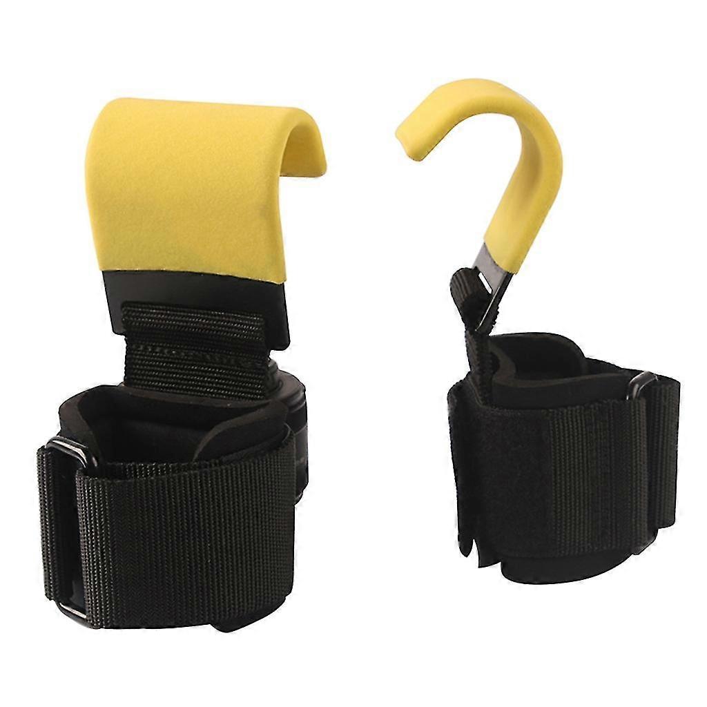 Weight Lifting Hook Grips With Wrist Wraps Pull-up Hooks Workout Equipment