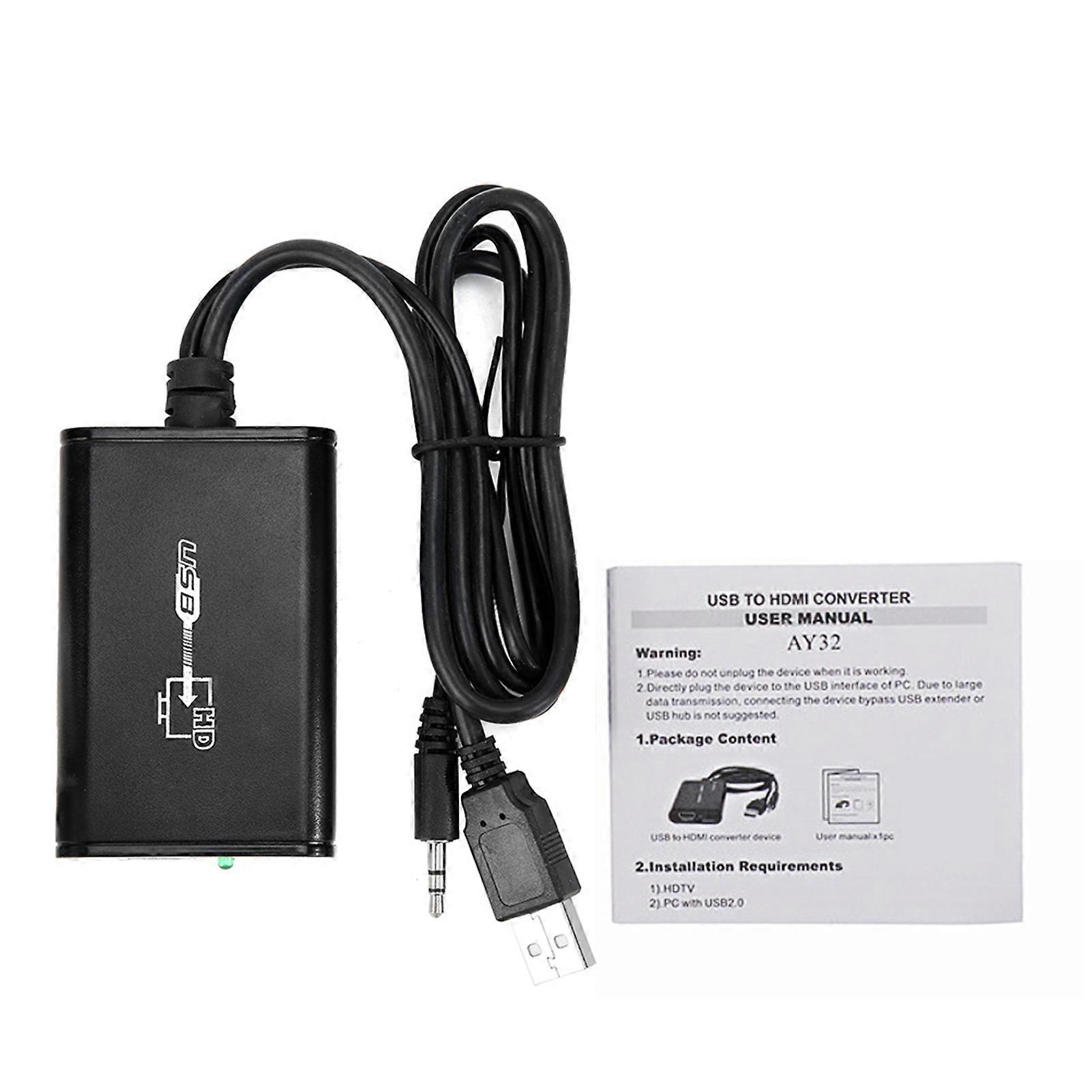 USB2.0 to HDMi o Adapter 1080p HD Video Converter for Windows XP