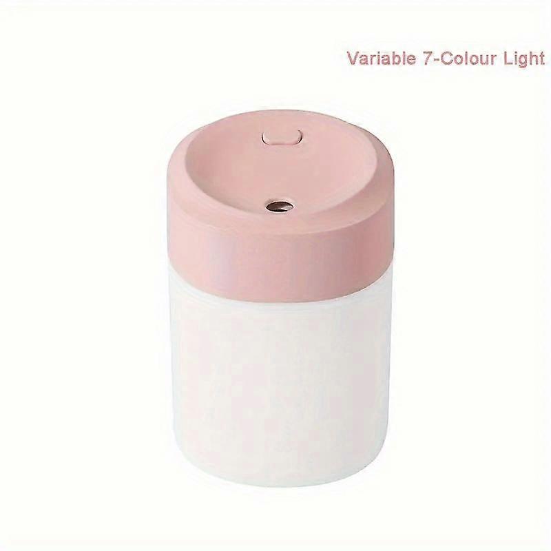 JUEGE* Portable Mini Automotive Aroma Diffuser, Cool Mist Quiet Aroma Diffuser, 200mL USB Desktop Automotive Aroma Diffuser, 7-Color Light, For Travel