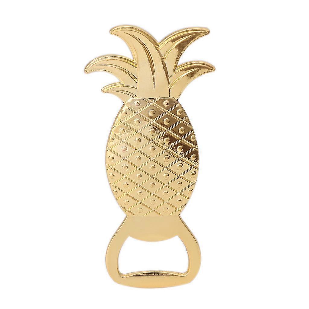 Gyllene ananas form Öl Vin Flaska Öppnare Barware Tool Bröllopsfest Gåva