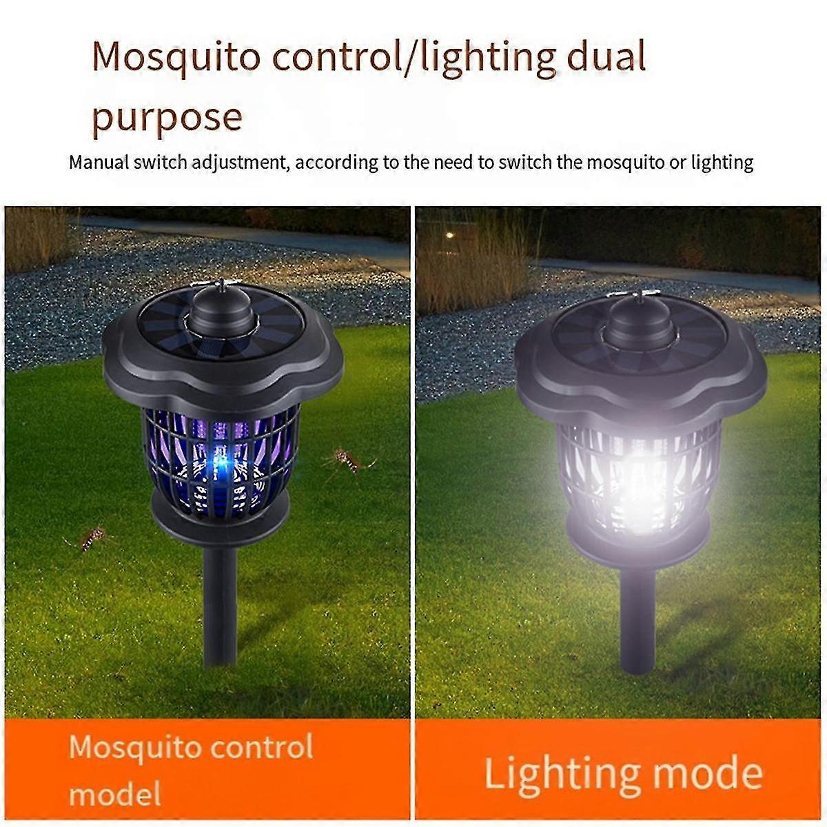 Solar Mosquito Repellent Lights Solar Lace Floor Plug Models Mosquito Lights Dual Charging Mode High Efficiency Lights