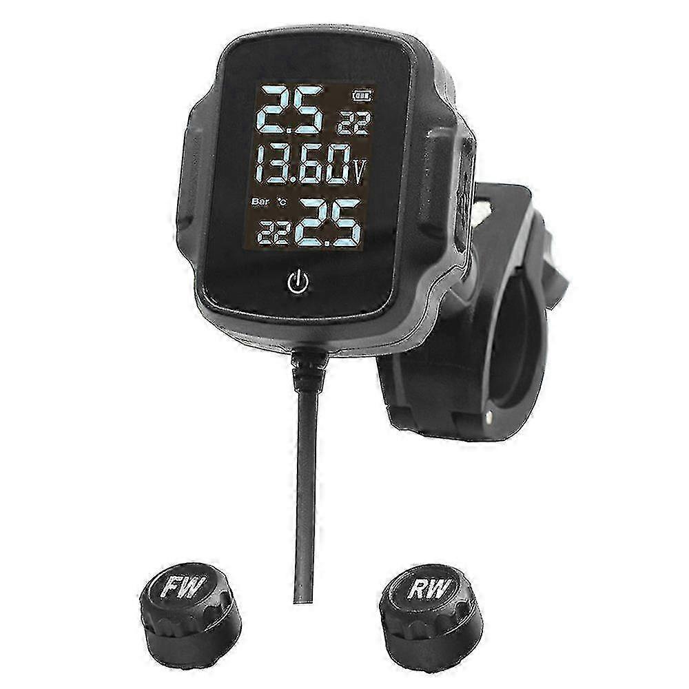 Sistema di monitoraggio della pressione dei pneumatici per moto TPMS con QC 3.0 - Sistema di allarme della temperatura dei pneumatici