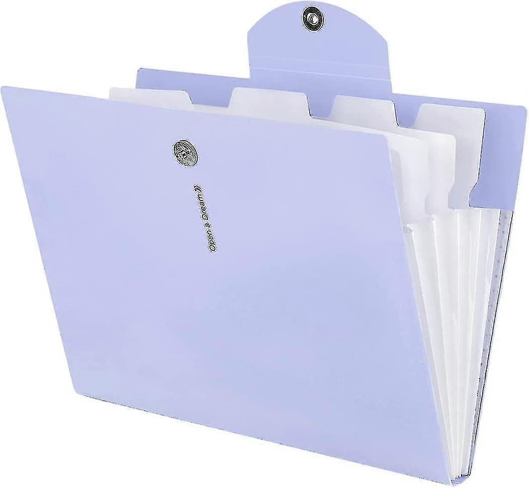 Expanding File Folder With 5 Poets, Accordion Folder Paper Organizer A4 Letter Size Document Folders For School Office E Business