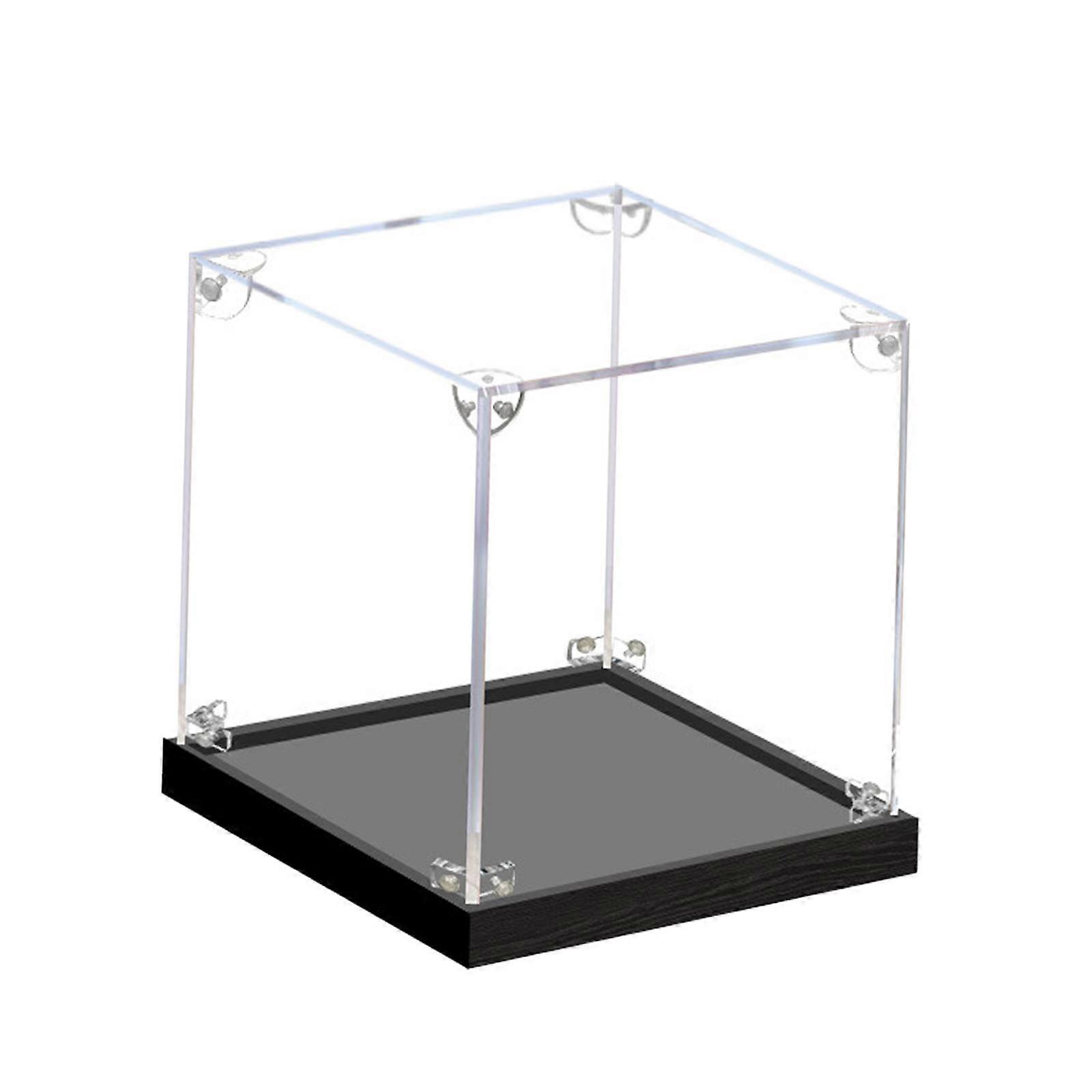 Mini Figure Display Case Acrylic Display Case for Shoes Action Figures Dolls 10cmx10cmx10cm