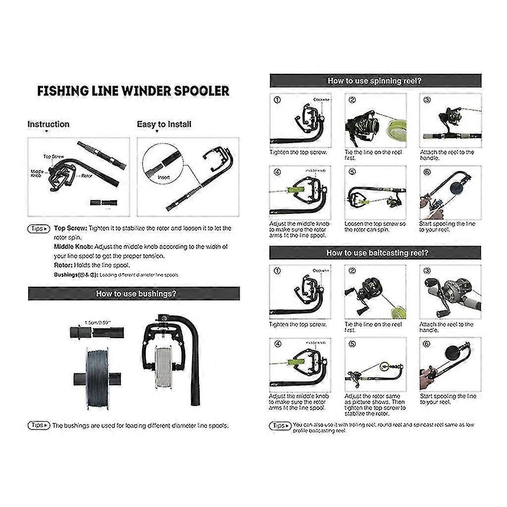 Fishing Line Winder Spooler Machine Spinning Reel Spooling Station System Multifunction Portable Manual Winding Coil Cable Adjustable Tools