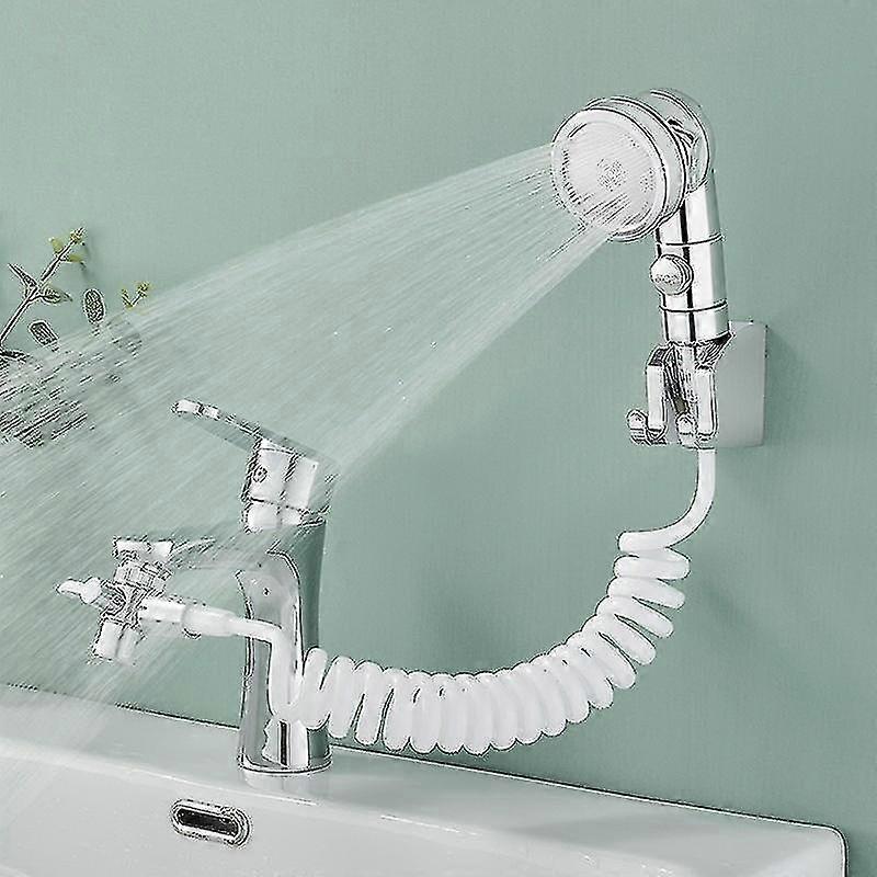 Basin Handheld Shower Kit, Bathroom Faucet Hand Held Shower Head Sink Hose Sprayer Attachment With 3