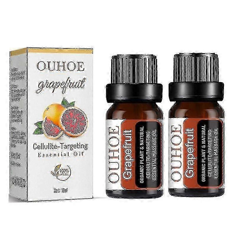 2pcs  10ml Grapefruit Fat-eliminating Essential Oil Slimming Shaping