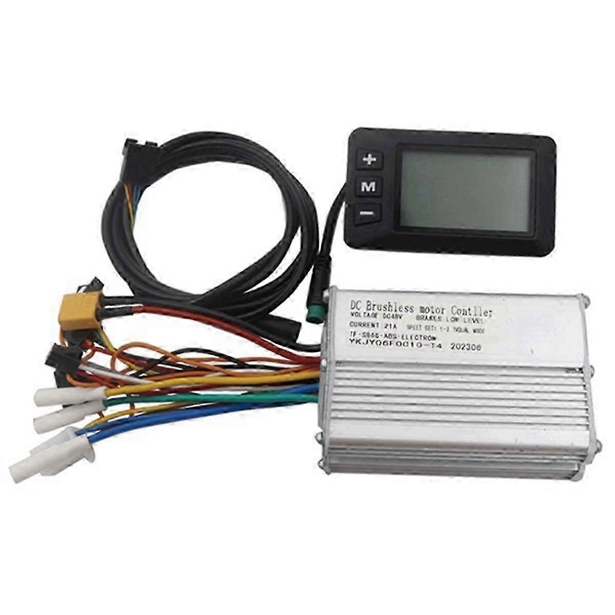 48v21a Intelligenter bürstenloser Controller Elektroroller-Modifikationszubehör 5-poliges S866-Farbbildschirm-LCD-Instrument