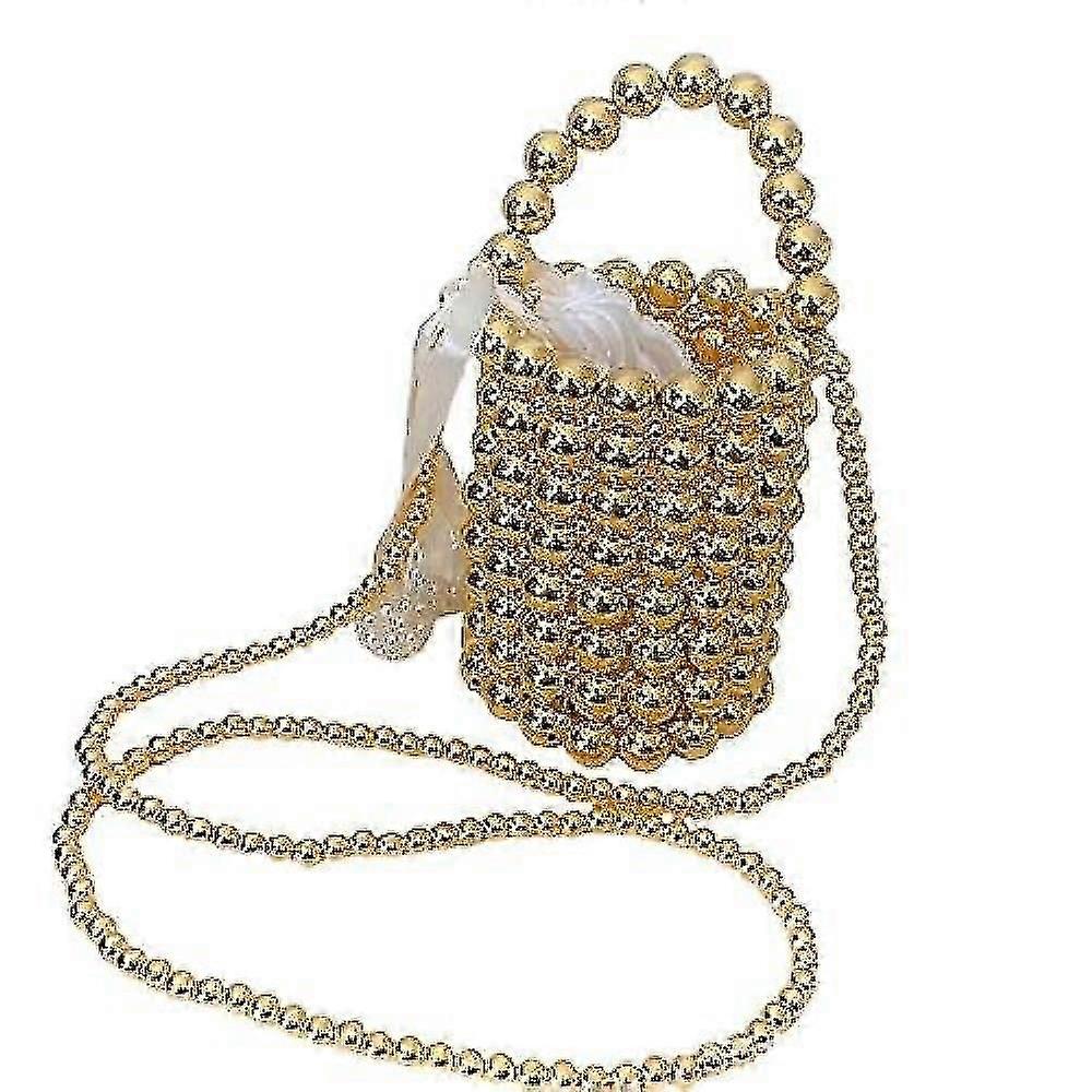 Bohemian String Of Pearl Crossbody - Vintage Handwoven Purse