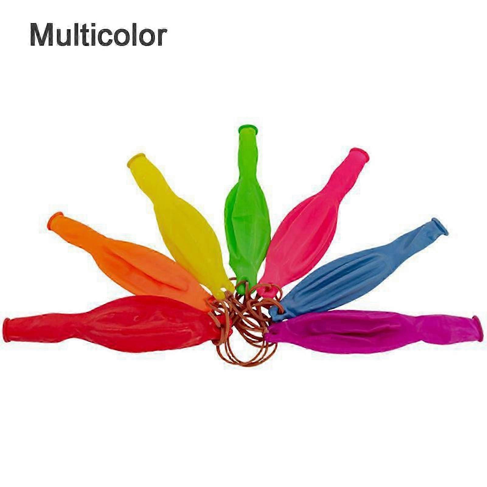 50Pcs Punch Balloon with Rubber Band High Elasticity Large Quantity Odorless Coordination Ability Training Assorted Color Latex Bounce Balloon Indoor
