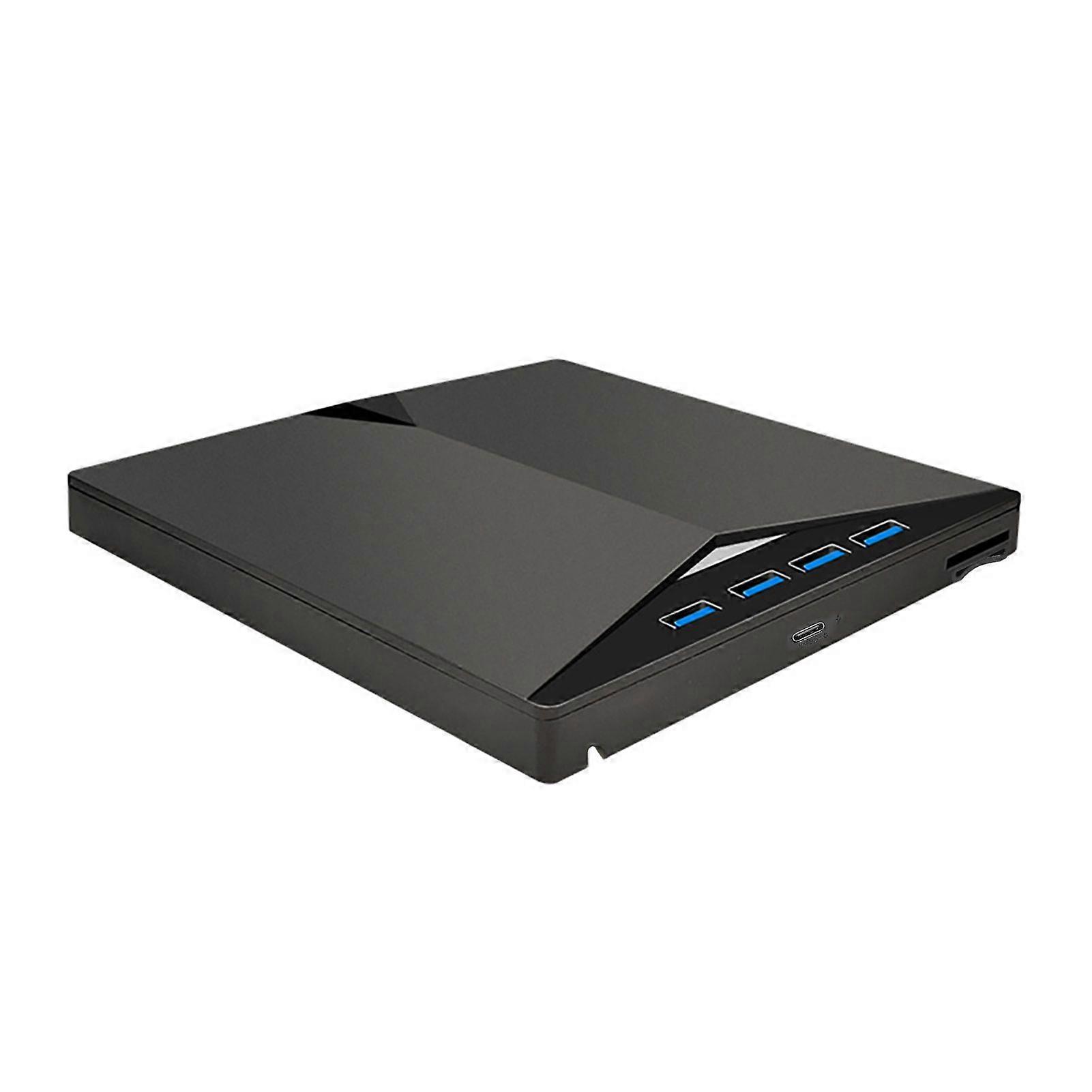 USB 3.0 Type-C External DVD RW Optical Drive High-Speed Slim for Windows 11/10/8/7 for Mac OS Compact Disc Burner Reader Writer Player Hub