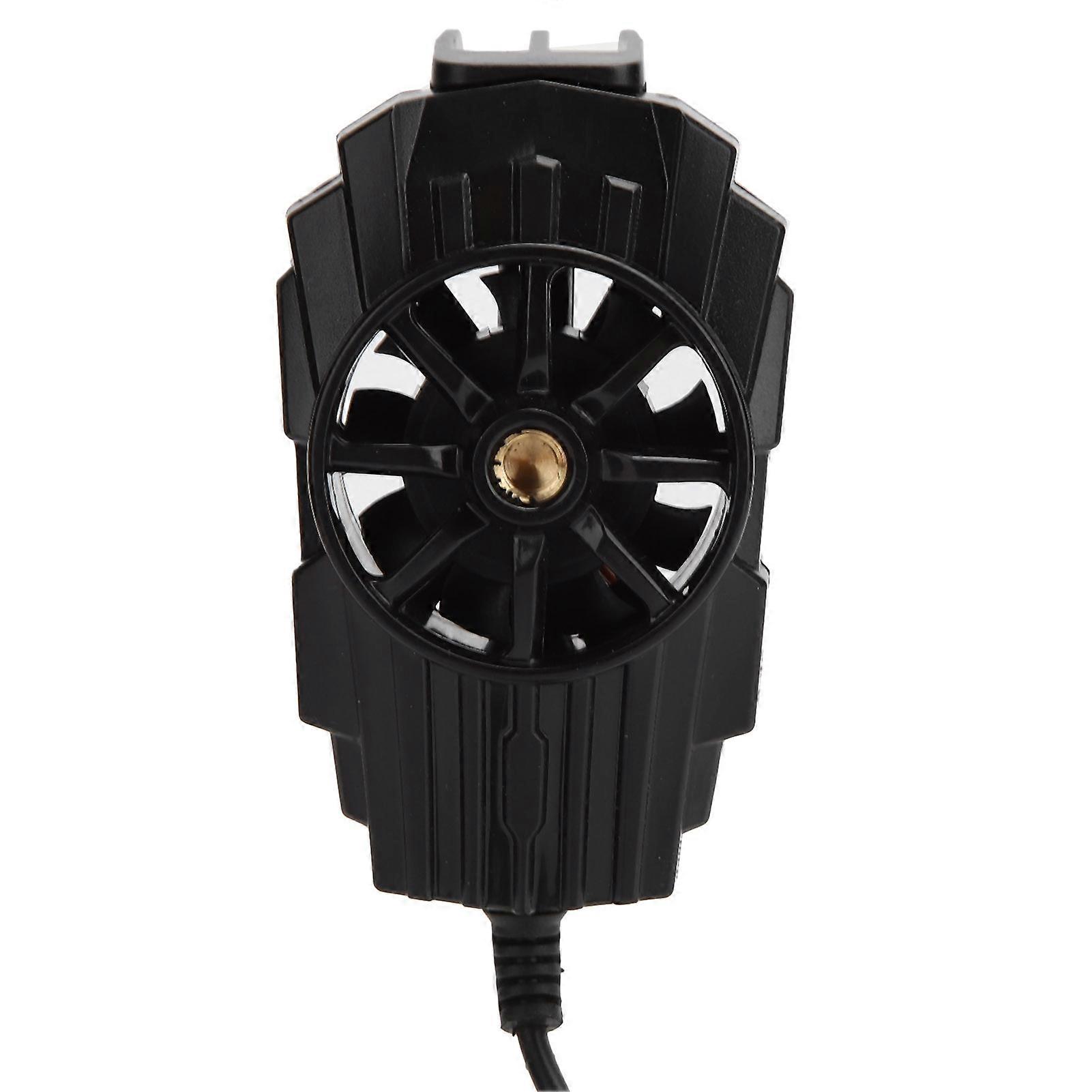 Gaming Phone Cooler, Twin Turbines Rapid Heat Dissipation Fan for Extended Gameplay, RGB Light Effect Smartphone Chiller for TikTok Live & Vlogging
