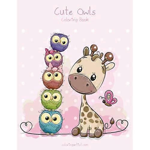 Niedliche Eulen Malbuch 1