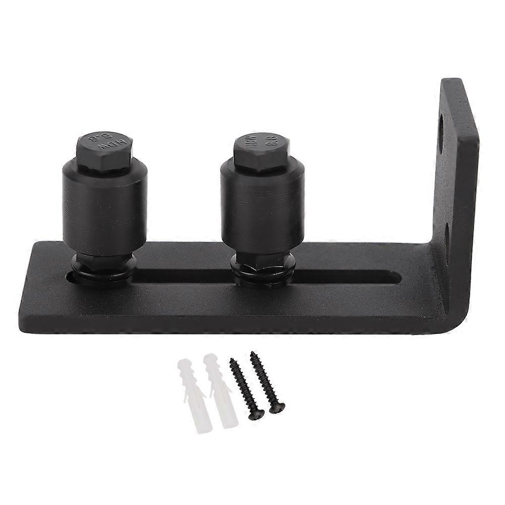 Carbon Steel Adjustable Sliding Floor Guide for Barn Door Hardware Accessory (Double Roller)