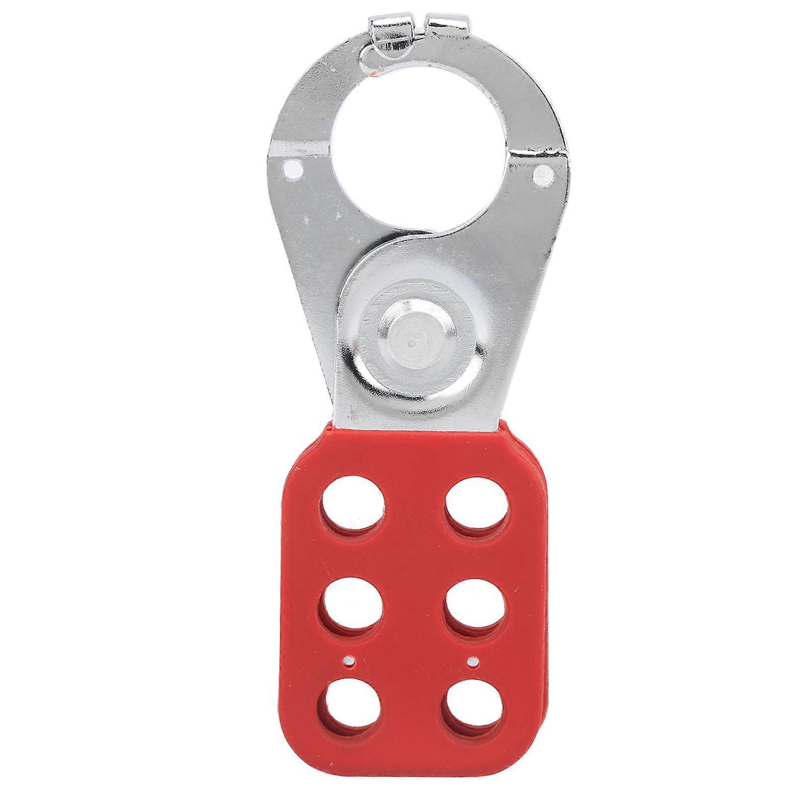 Steel Lockout Hasp, Safety Clamp, 6 Hole Lockout, Steel Row, Multi-Management, Nylon PA