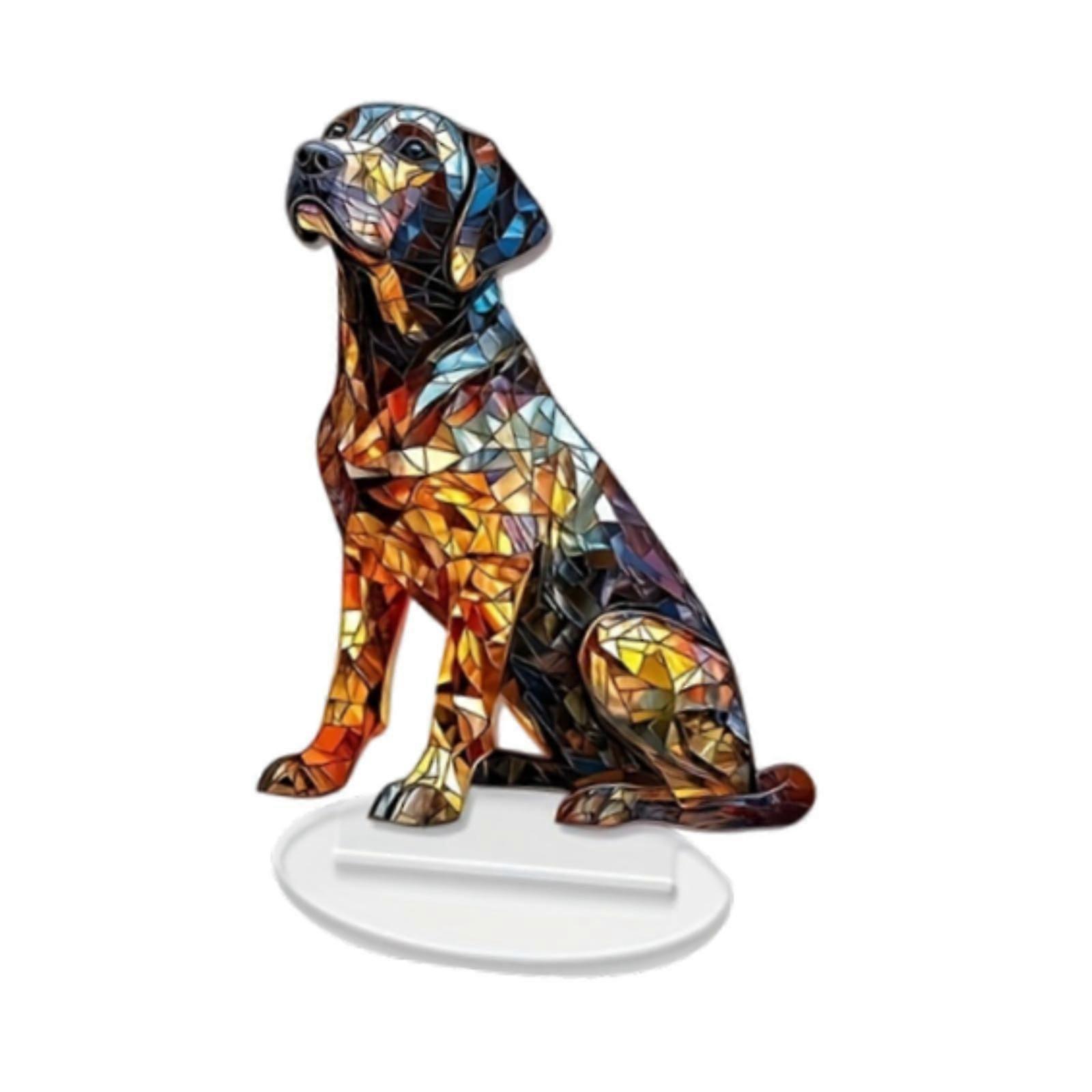 Acrylic Labrador Dog Decor Attractive Desktop Display for Display Shelf Home