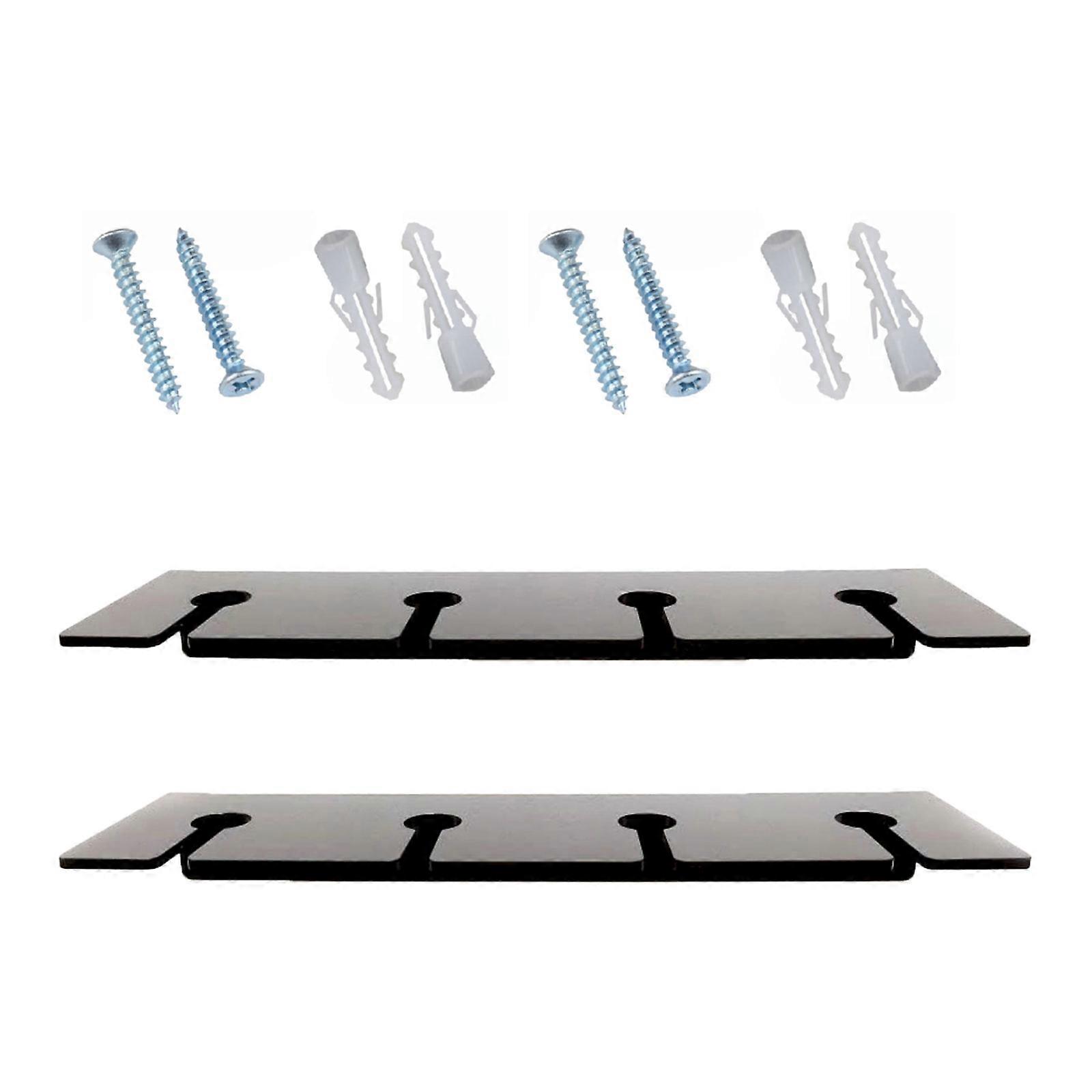 2 stk klar akryl vinglassholder veggmontert stilkoppheng stativ glassholder stativ vinglassstativ gaver
