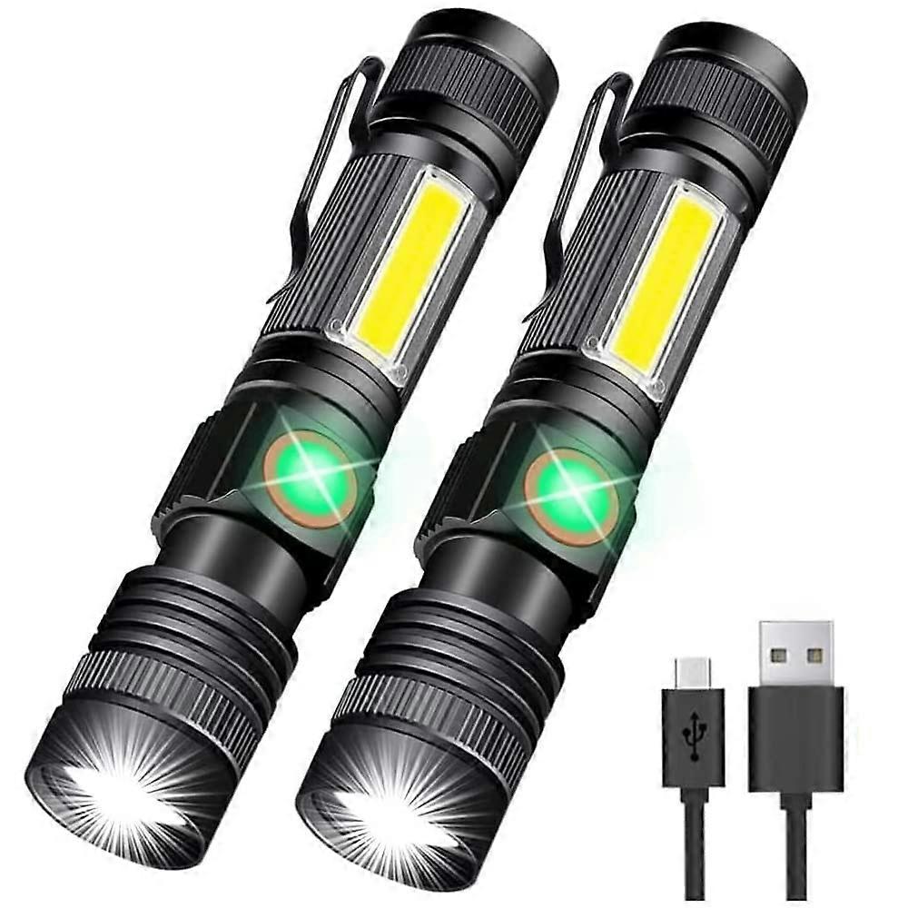 Rechargeable Magnetic LED Compact Flashlight for Camping