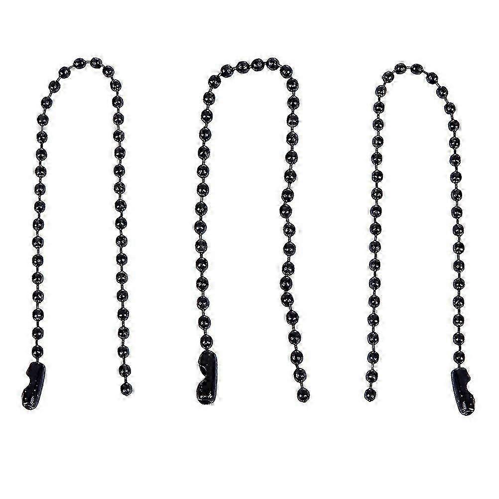 100pcs Circular Bead Chain Stoving Varnish Tag Chain Iron Chain Ball Chain