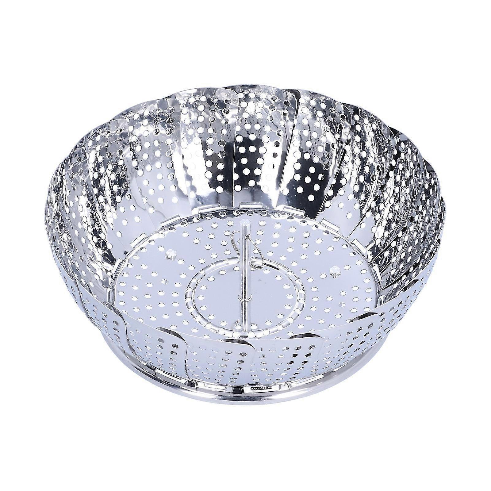 Stainless Steel Folding Steam Basket Rack for Kitchen Cookware Accessory