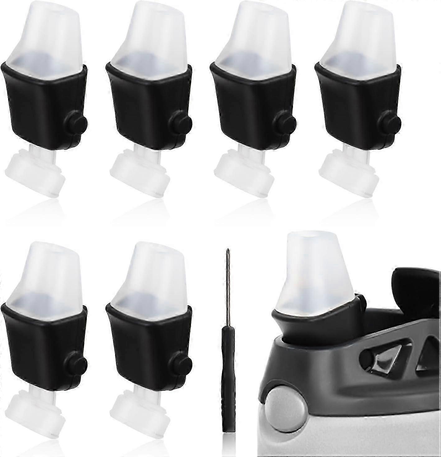 6pcs Replacement Spout For Contigo, Soft Lids Replacement With Screwdriver