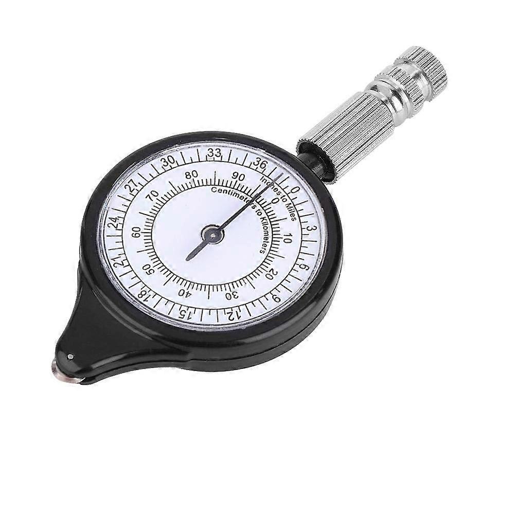 Mini Outdoor Map Measurer Tool with Distance Calculator & Compass for Hiking & Map Reading