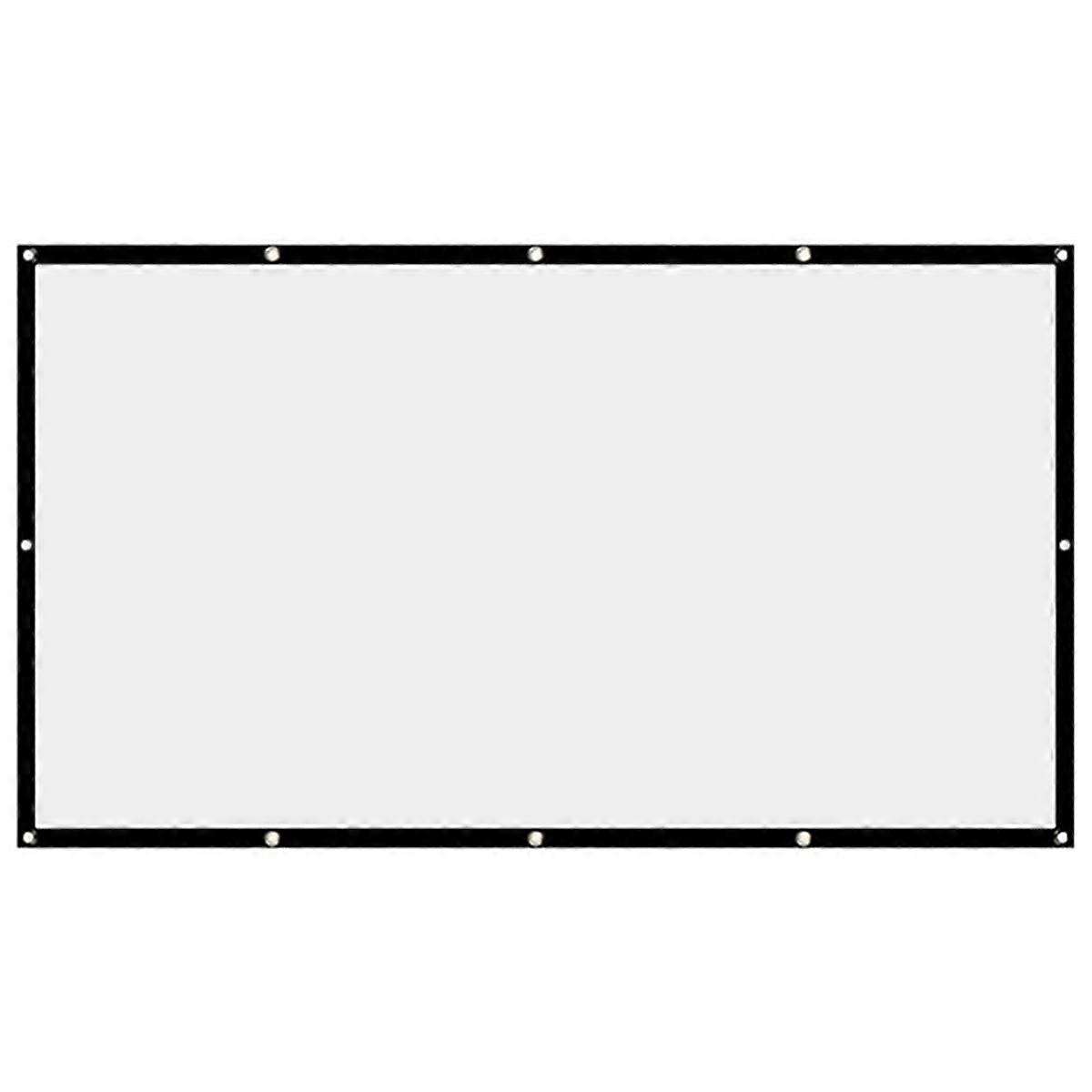 Projector Screen Movie Screen 16:9 Portable Projector Screen Foldable Washable for Theater Home Movie 150 Inch