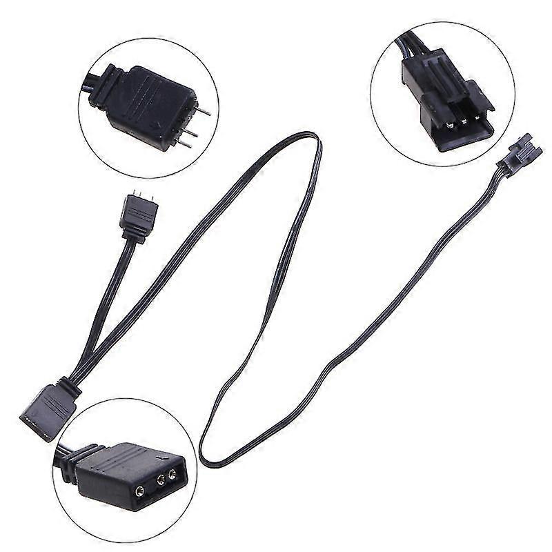 5v 3pin Led Controllerargb Led Splitter Hub With 50cm 3pin Extension Cord