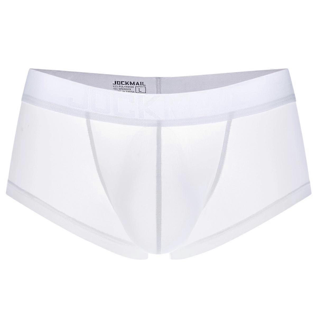 Boxer JOCKMAIL Low Waist Solid Colour Microfibre Men's Underwear Sports Breathable Trunks