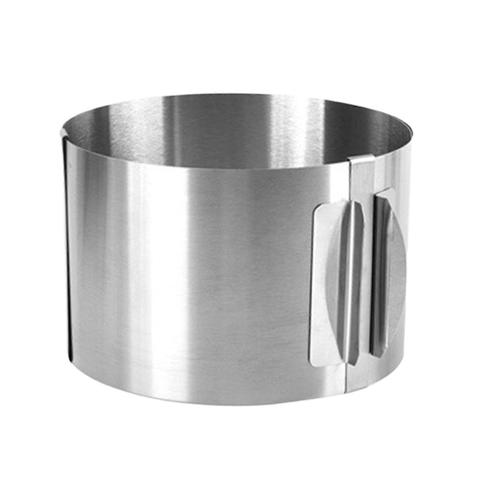 Flexible Stainless Steel Cake Mould Rings with Adjustable Size Professional Baking Tool for Mousses Cakes Kitchen Tool