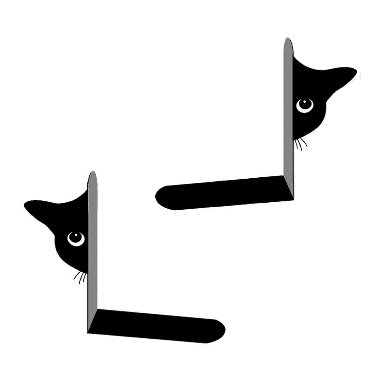 2 Adet Kitap Biter Demir Süsleme Hediyeler Raflar için Kitap Durdurucu Bağlayıcı ve Bölücüler