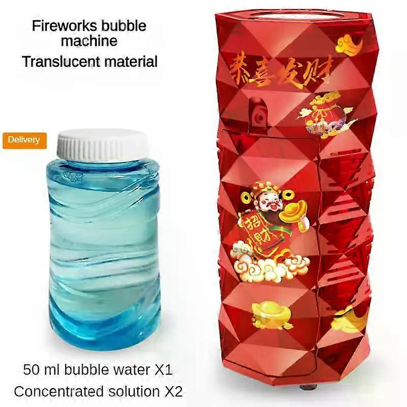 New Bubble Machine Fully Automatic Fireworks Sound Effects Outdoor Toys Fireworks Bubble Machine Fireworks Not Easily Broken Toy