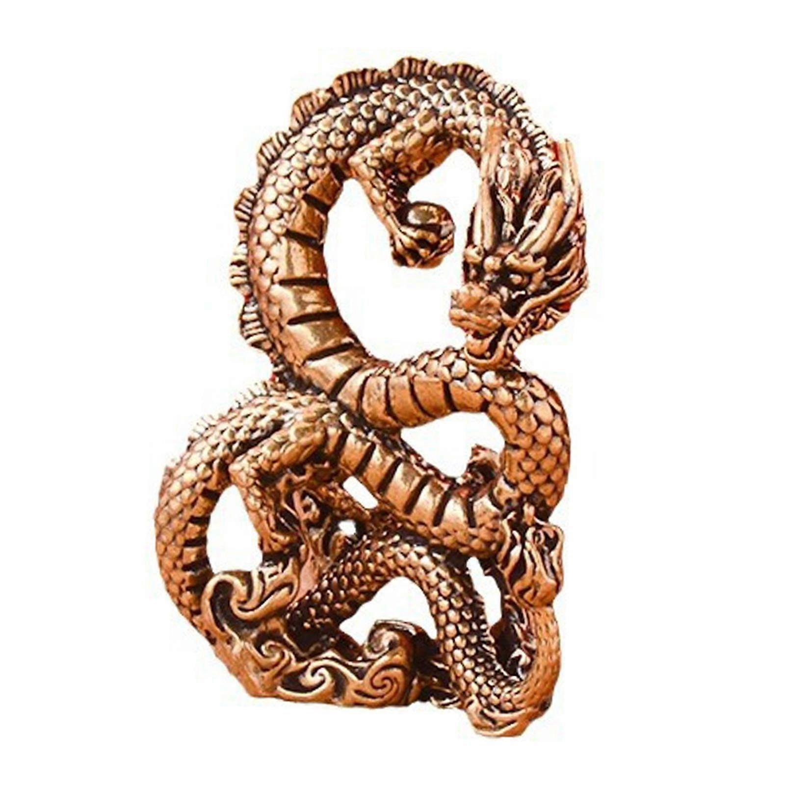 真鍮ドラゴンフィギュア風水真鍮装飾本棚本棚卓上