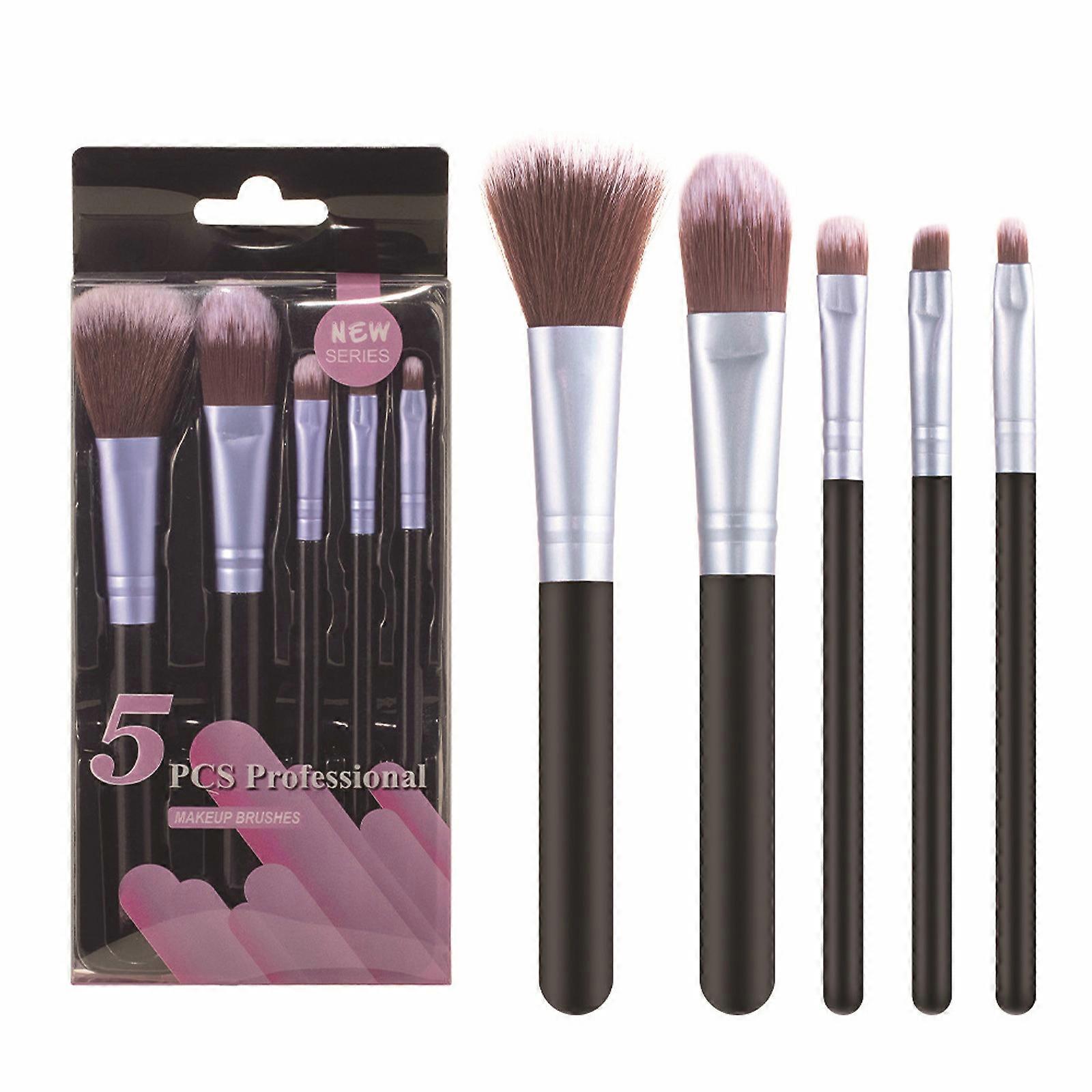 začátečník make-up nástroj kartáč set krása make-up 5 ks ruměnec oční stíny přenosná sada make-up kartáč 5ks