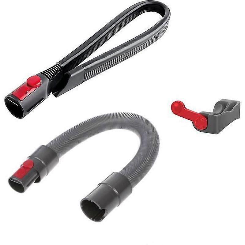 Flexible Lance Nozzle Compatible for Dyson V15 V11 V10 V8 V7 Flexible Extension Hose and On/Off Button Control Clip