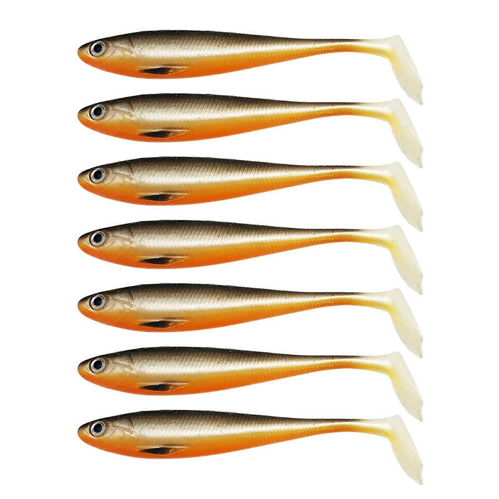 7 Stück weiche Angelköder für Süßwasser-Salzwasser-Paddelschwanz-Swimbaits Kunstköder Angelköder Schwimmköder