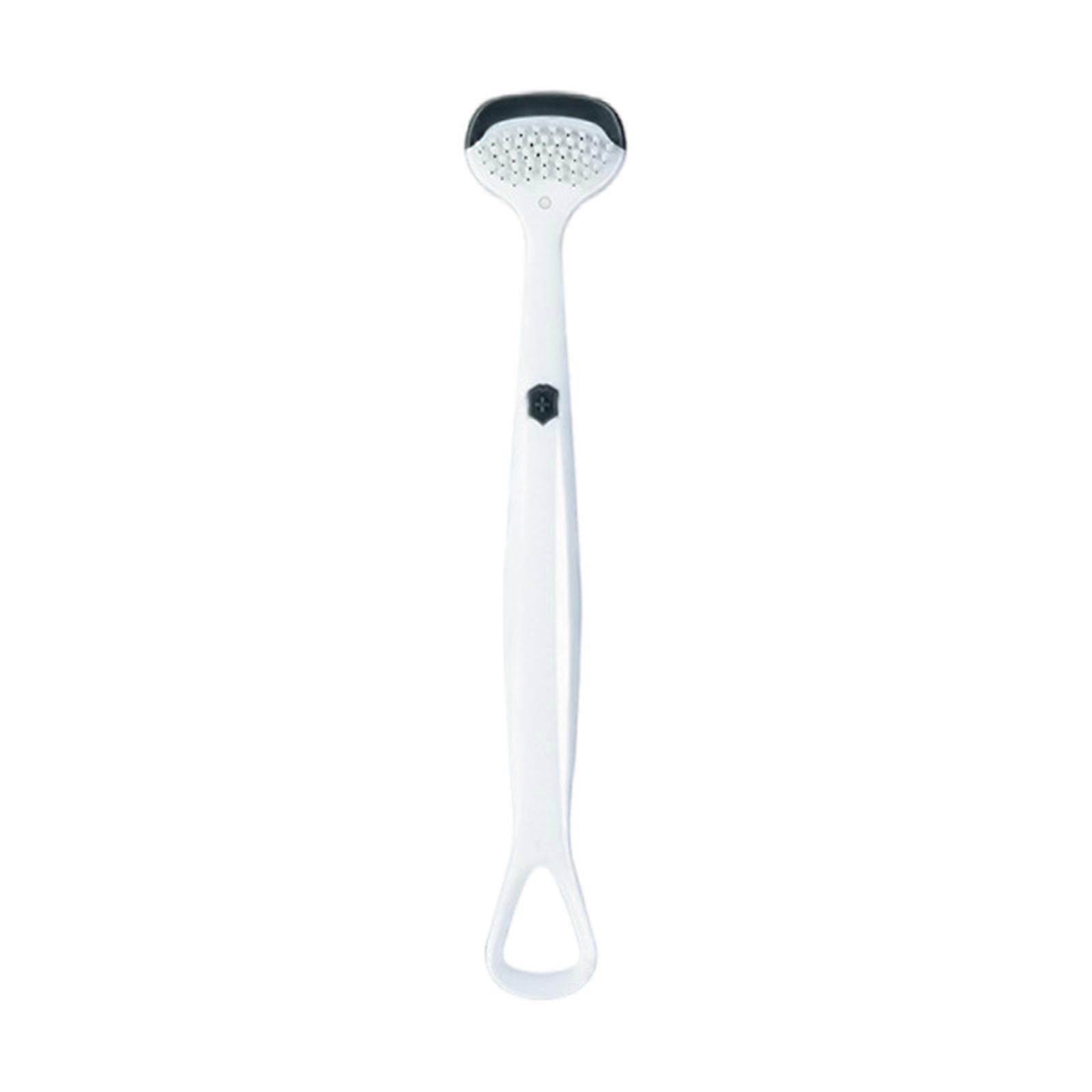 Soft Bristles Tongue Brush For Gentle Mouth Care Soft Bristles Tongue Scraper Suitable For Home Office Or Travel Use White