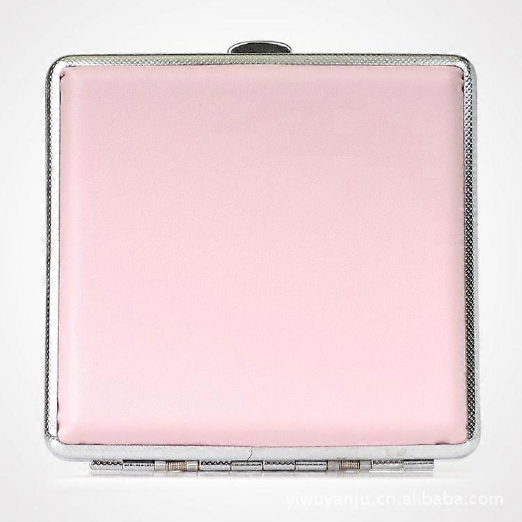 Entity Wholesale Suncha Zigarettenetui 20 Stück rosa glänzendes Leder ultradünne Zigarettenhalter Zigarre