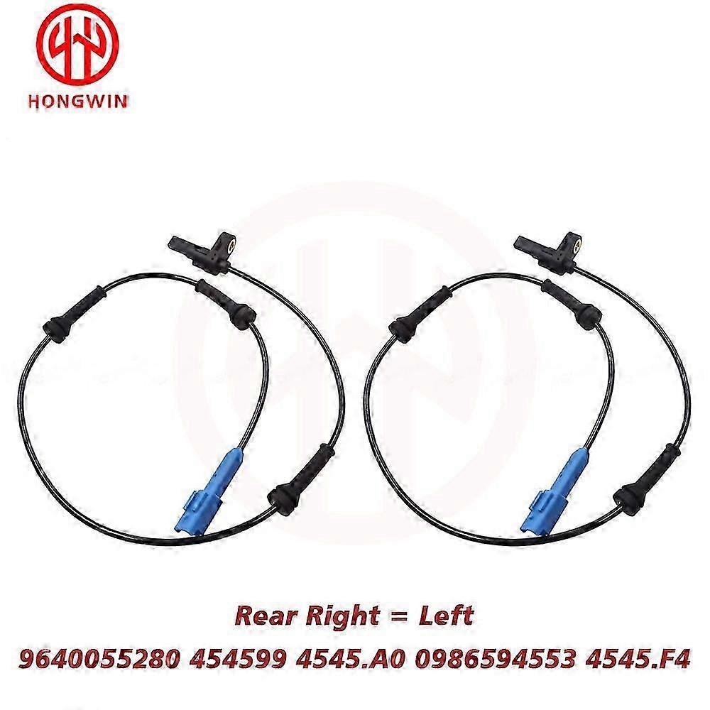 1/2PCS Rear Left Right ABS Wheel Speed Sensor For Peugeot 206 2A/C 2D 206+ 11 14 16 20 98-19 9640055280 SS20024 4545A0