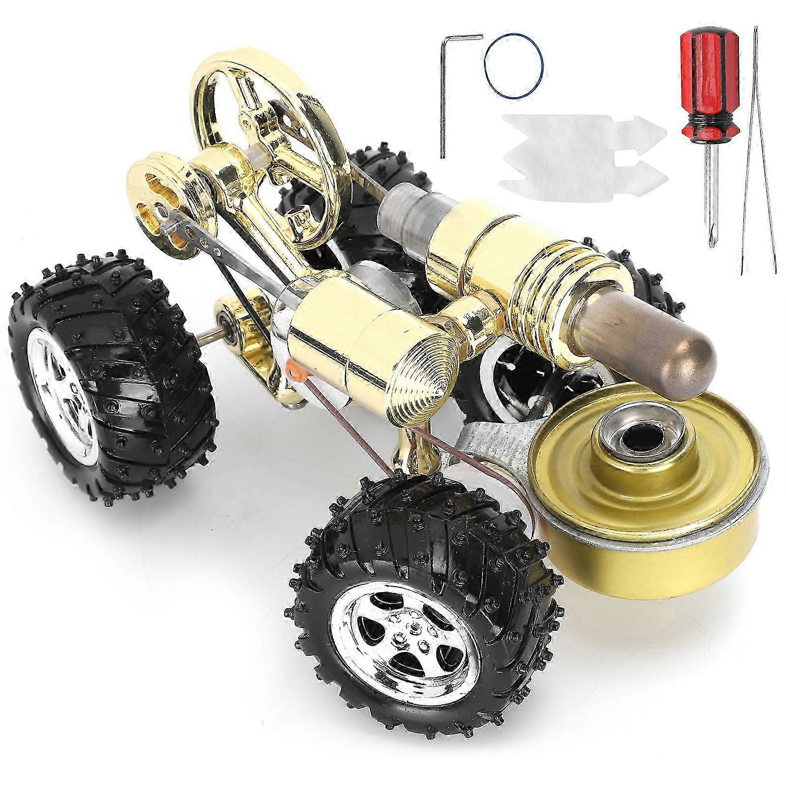 Stirling Engine Model Miniature Car Motor Educational Physics Science Experiment Toy Gifts