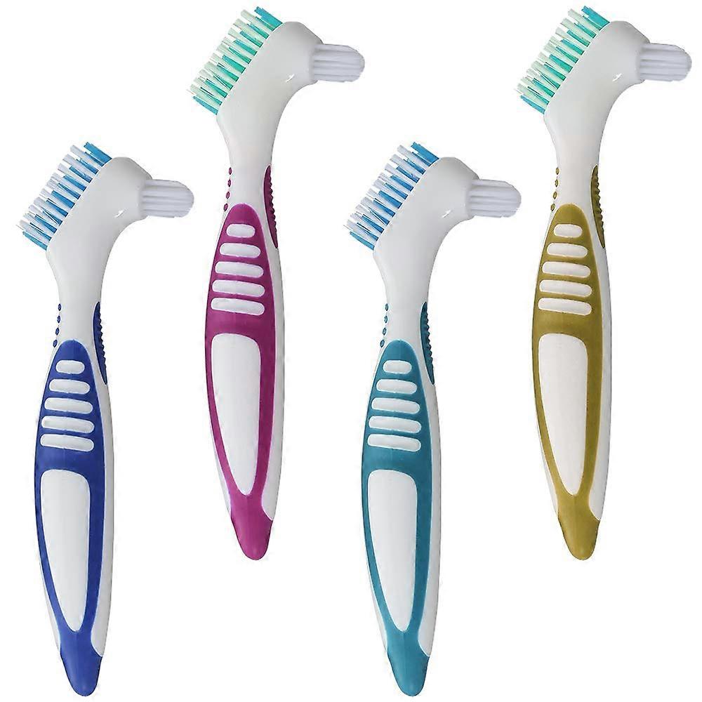 Revolutionize Your Denture Care Routine, Hygiene Denture Cleaner With Effortless Efficient Cleaning, Ergonomic Rubber Handle For Comfort, Double Head