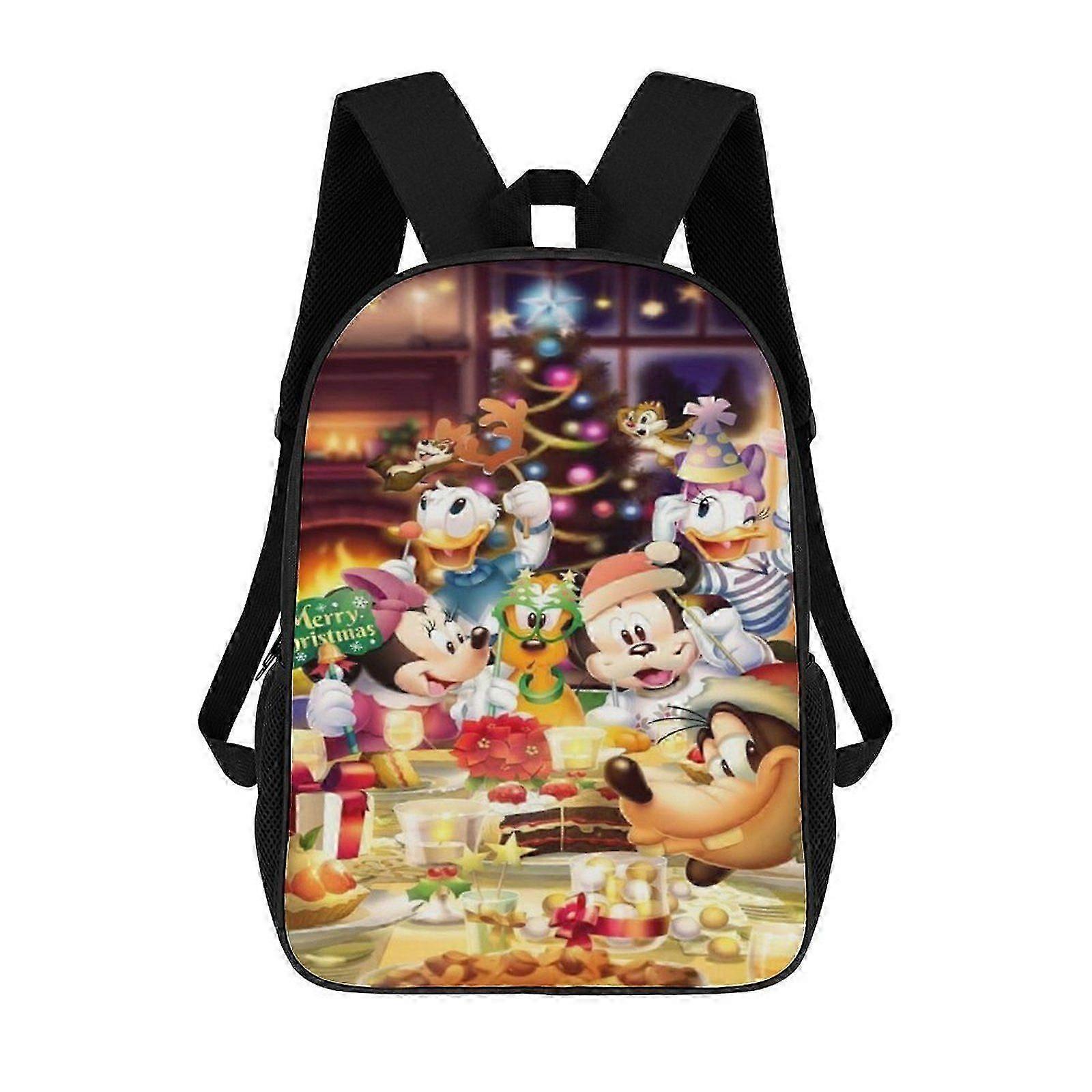 d593 Mickey Mouse Backpack Shoulders DaypackBag Work Travel Classic Unisex Backpack iii593