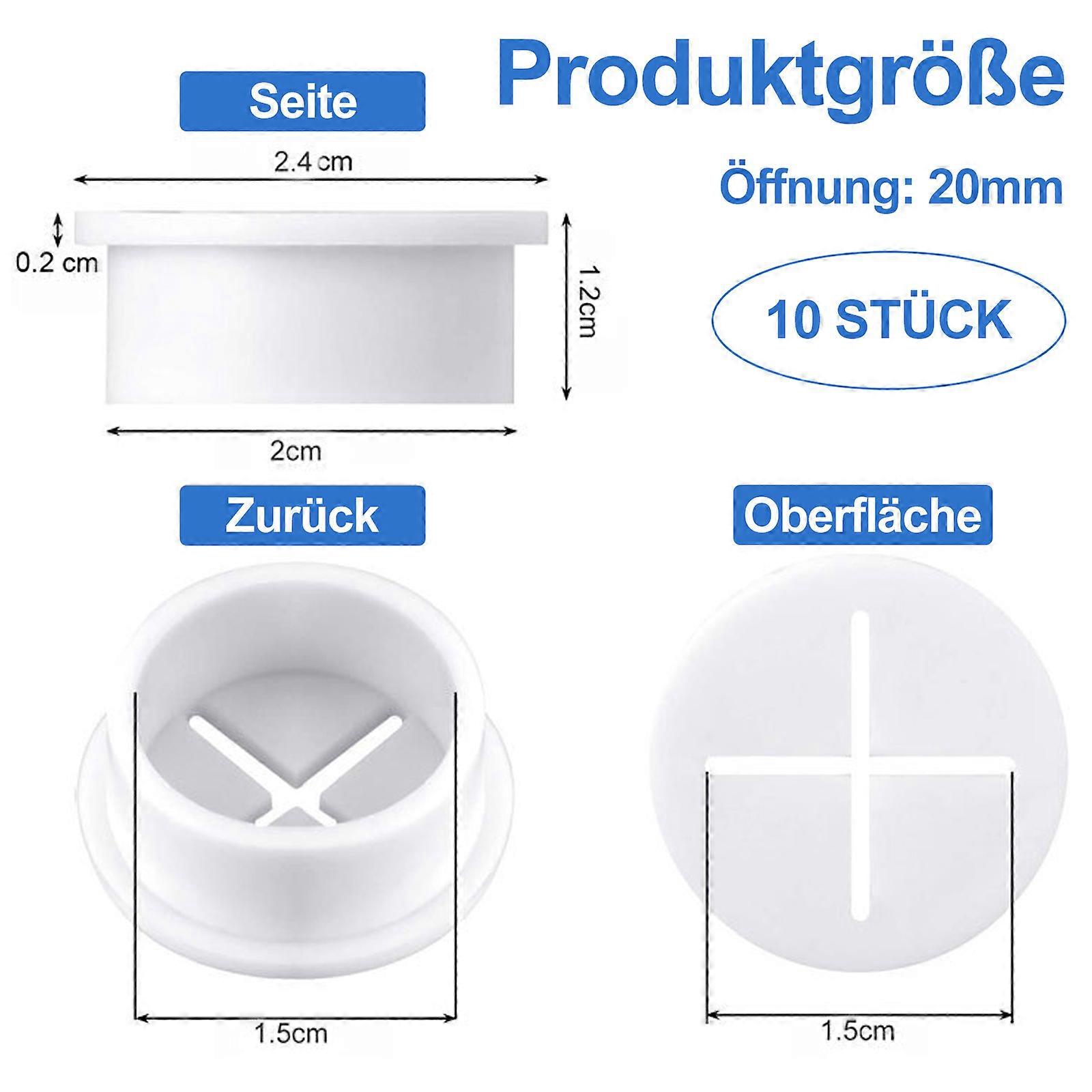 Sticker, Desktop Dust Plug, Cable Sleeve, White