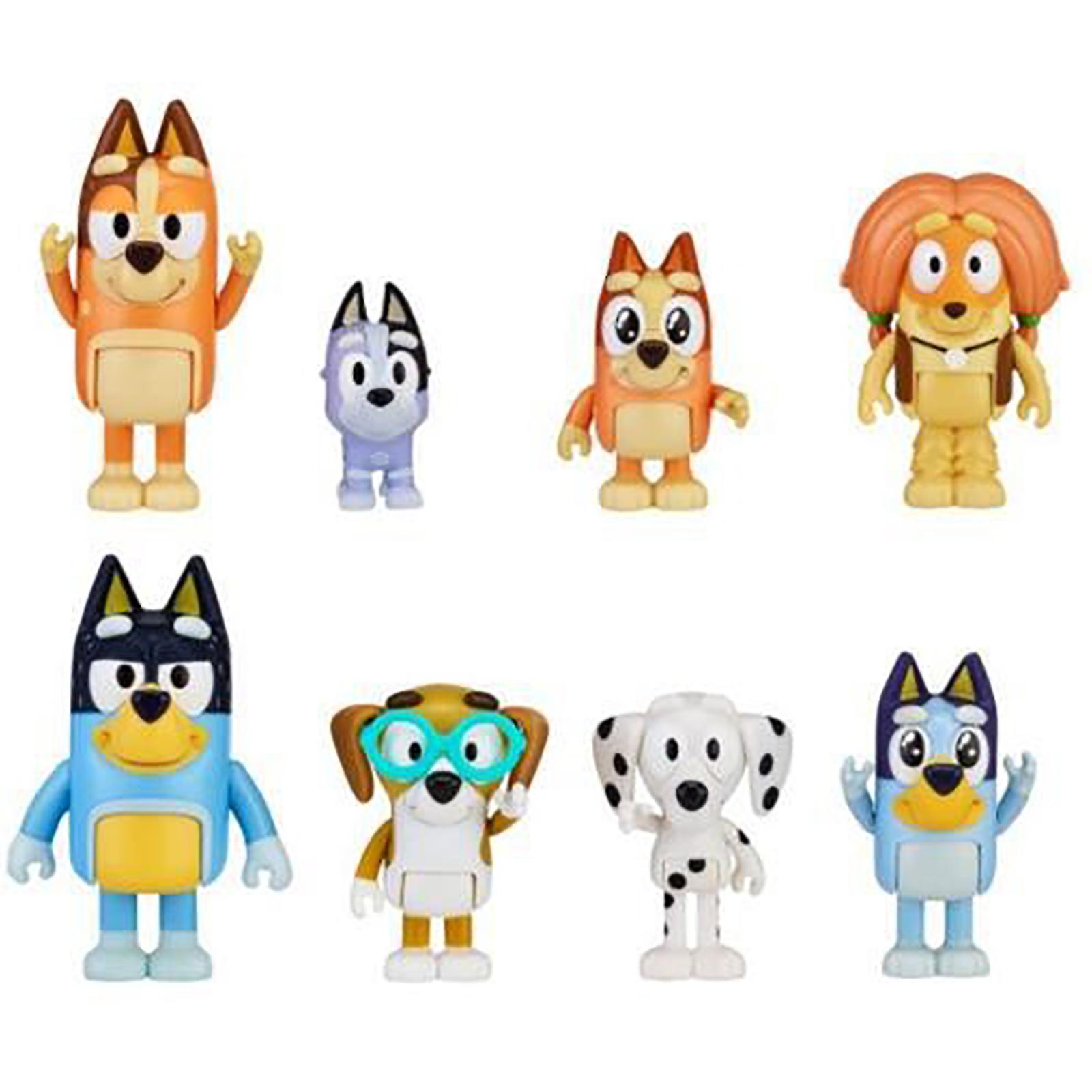 8 Models Of Hand-made Cow And Dog Joint Movable Toys And Egg Twisting Doll Model
