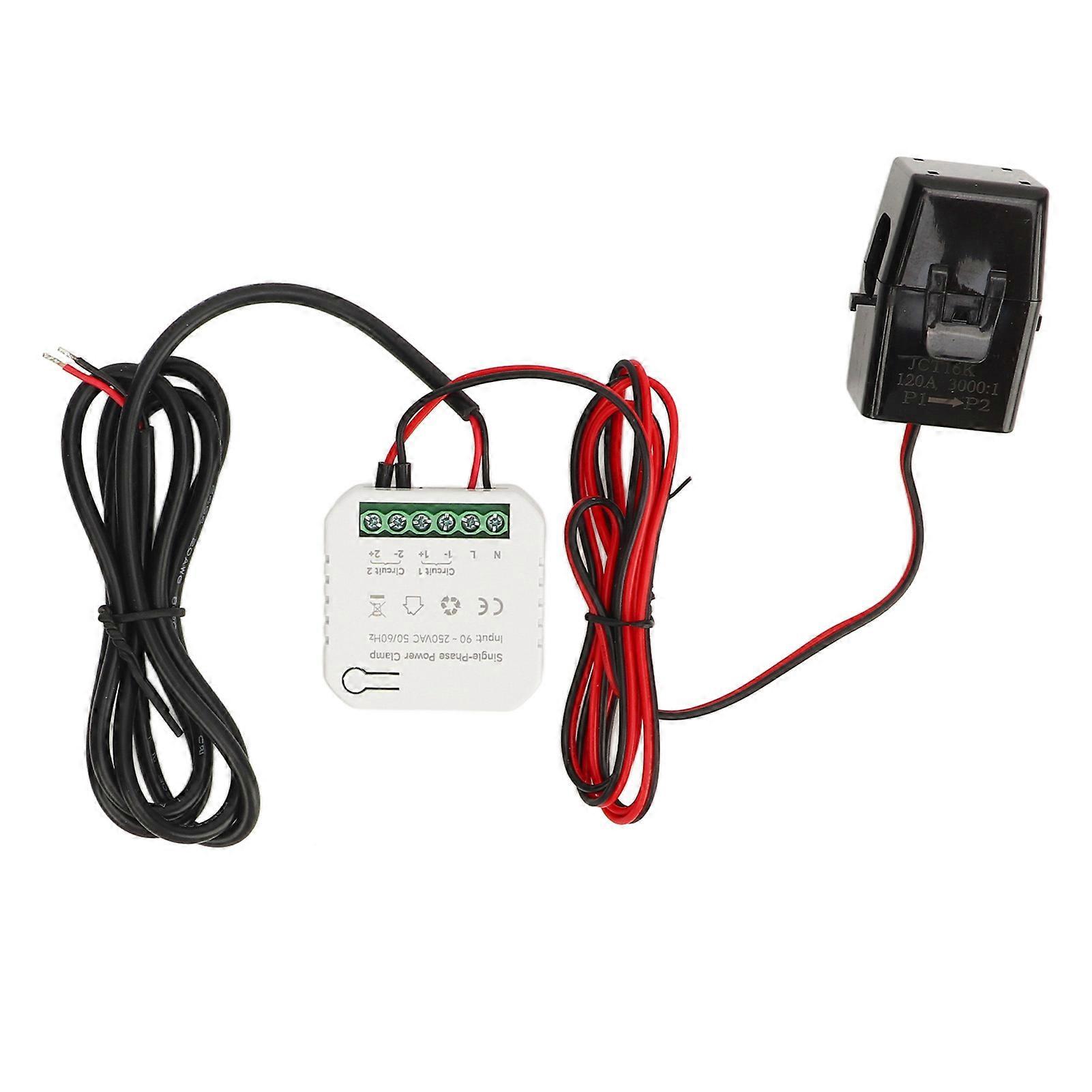90‑250VAC WIFI Smart Energy Real Time Monitoring APP Record Power Consumption Monitor KWh Meter